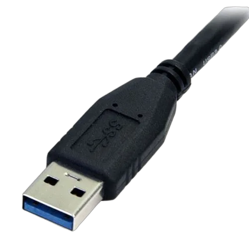 StarTech 0.5m 1.5ft Black USB 3.0 Micro B Cable — vue 3
