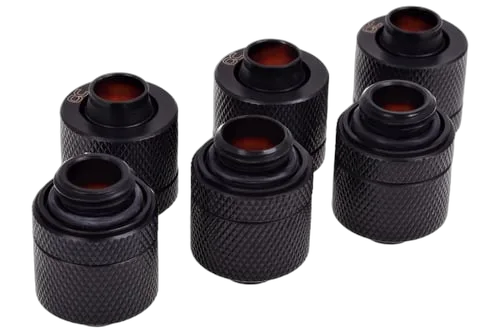 Alphacool HF Fitting - 13/10mm - 1/4" - Pack de 6 - Noir — vue 1