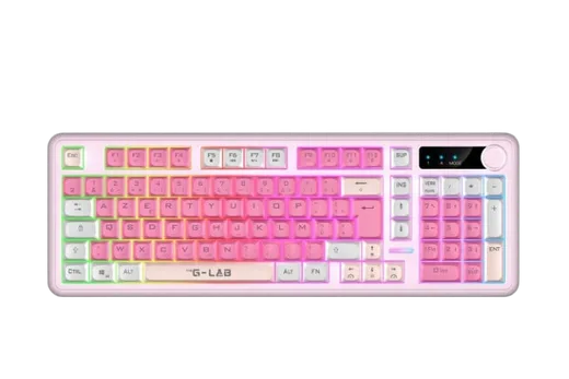 The G-LAB Keyz Caesium EX WL - Membrane - Sans fil - RGB - Rose