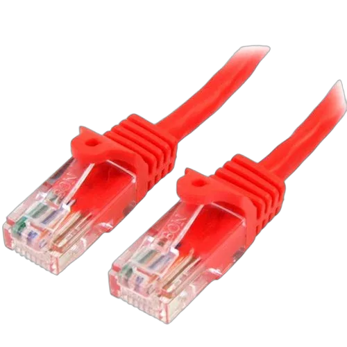 StarTech 0.5m Red Snagless Cat5e Patch Cable — vue 1