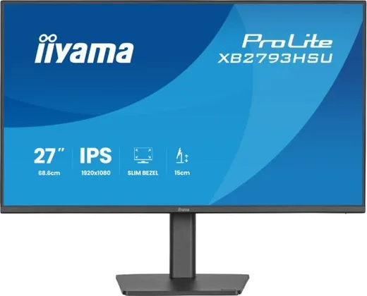 Iiyama XB2793HSU-B1 - 27" FHD 120Hz HP Pied réglable Pivot — vue 2
