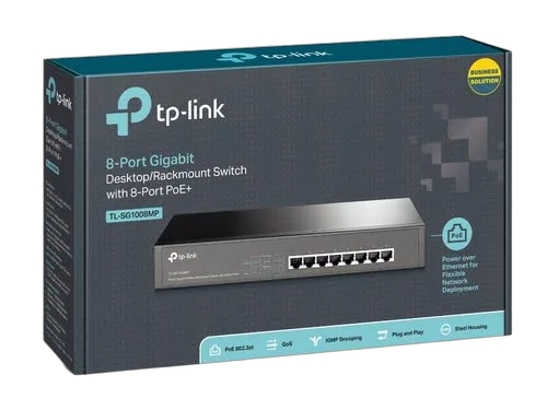 TP-Link 8-Port GB Desktop/RM Switch 8-Port PoE+ — vue 4