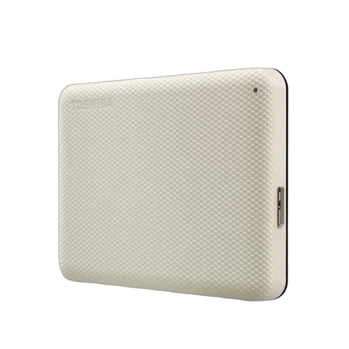 TOSHIBA Canvio Advance 1To 2.5p External Hard Drive USB 3.2 Gen1 White — vue 3