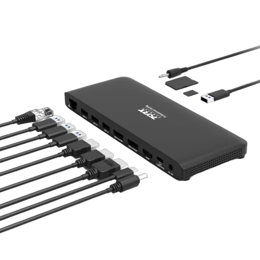 Station d'accueil USB-C/11 ports/100W/Noir