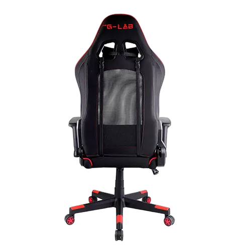 The G-LAB K-Seat Oxygen S - Noir/Rouge/Tissu/3D — vue 3