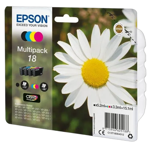 Epson - Noir, Cyan, Magenta, Jaune - C13T18064022 — vue 2