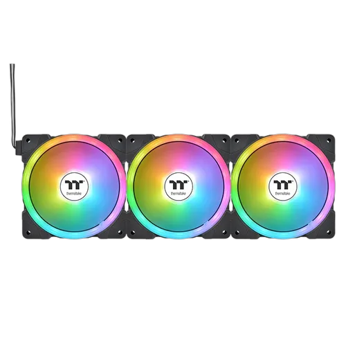 Thermaltake SWAFAN EX12 ARGB Noir - 120mm - Pack de 3 - Magnetic Quick