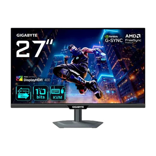Gigabyte M27UP - 27" 4K 160Hz ou FHD 320Hz Fast-IPS USB-C KVM Pivot HP FreeSync Premium Pro — vue 1