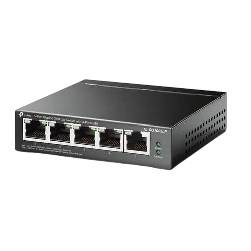 TP-Link 5-Port GB Desktop Switch 4-Port PoE+ — vue 2