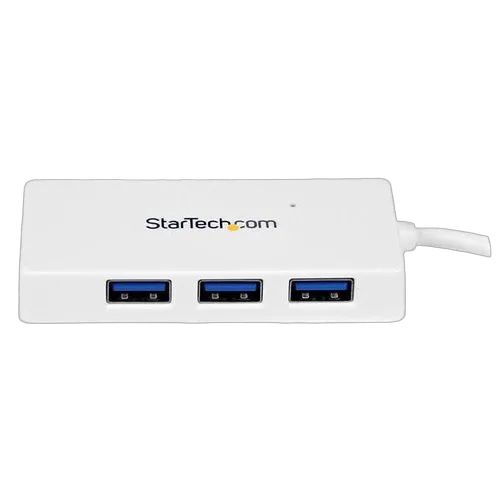 StarTech Portable 4 Port Mini USB 3.0 Hub - White — vue 3