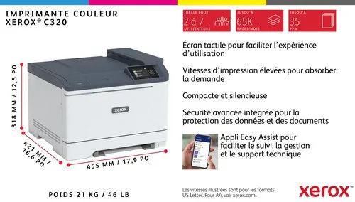 XEROX C320 A4 33PPM WIRELESS — vue 6