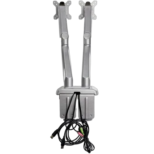 StarTech Desk Mount Dual Monitor Arm w/USB/Audio — vue 9