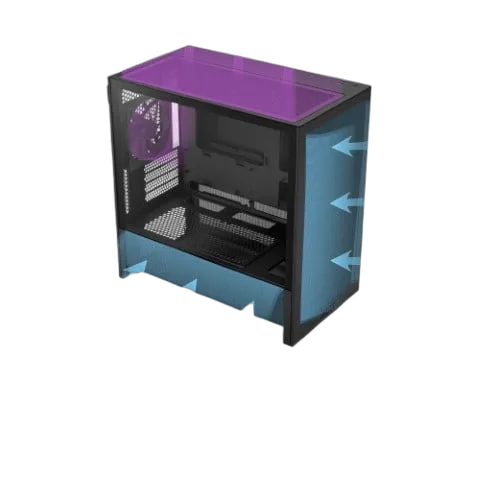 NZXT H3 Flow Noir - MT/Sans Alim/mATX — vue 10