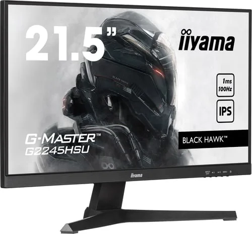Iiyama G2245HSU-B2  - 21.5" FHD 100Hz 1ms IPS Adaptive Sync — vue 2