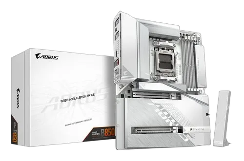 Gigabyte B850 AORUS STEALTH ICE — vue 1