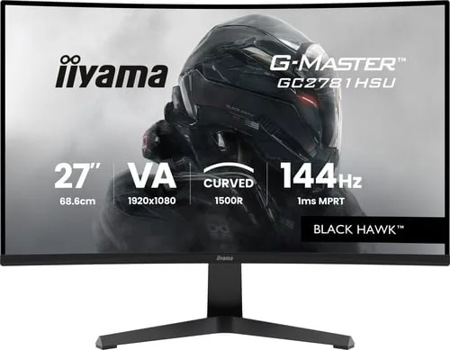 Iiyama G-Master GC2781HSU-B1 - 27" CURVE FHD 144Hz VA 1ms FreeSync — vue 1
