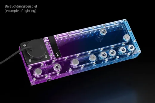 Alphacool Core Distro Plate 360 droite V.2 avec pompeD5 Apex — vue 3