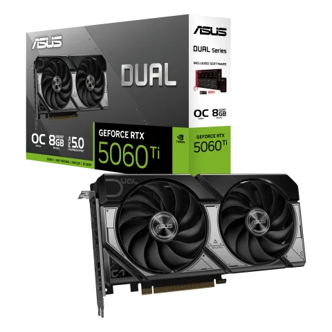 Asus Dual GeForce RTX 5060 Ti 8GB GDDR7 OC Edition — vue 1
