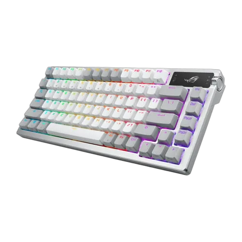 Asus ROG Azoth 75% - Mécanique - Sans-Fil - RGB - Blanc — vue 2