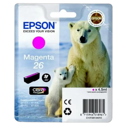 Epson Cartouche d'encre Magenta 26 — vue 1