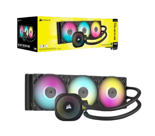 Corsair iCUE LINK TITAN 360 RX RGB AIO/360mm — vue 2