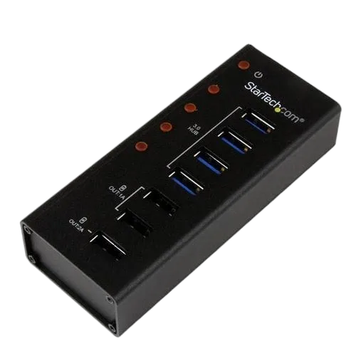 StarTech 4 Port USB 3.0 Hub plus 3 Charging Ports — vue 1