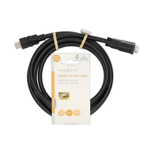 Nedis Câble HDMI vers DVI-D - 2m  - Noir — vue 1