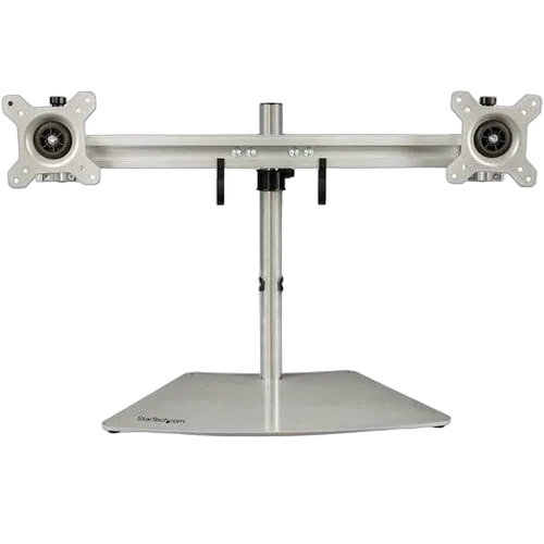 StarTech Dual-Monitor Stand - Horizontal - Silver — vue 1