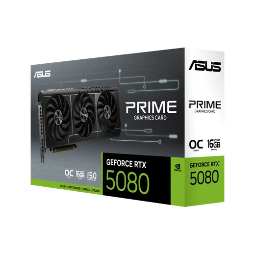 Asus PRIME GeForce RTX 5080 16GB GDDR7 OC Edition — vue 2