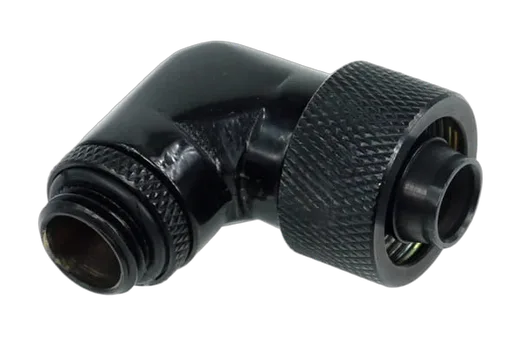 Alphacool HF 16/10 screw-on nozzle 90° rotatable G1/4 Black — vue 2