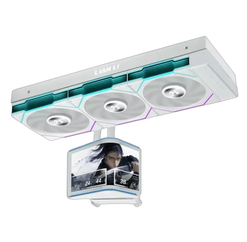 Lian-Li HydroShift II OLED Curved 360TL blanc — vue 1
