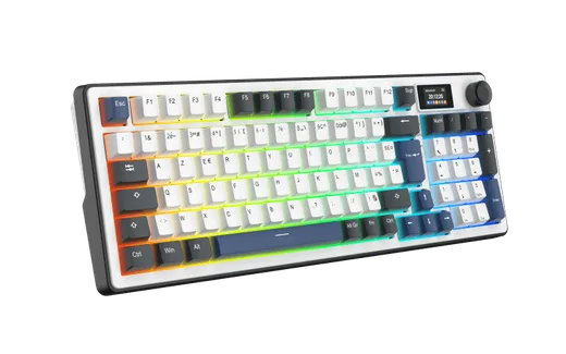 The G-LAB Keyz Elite 450 écran LCD - Mécanique - Sans-Fil - RGB - Blanc/Bleu — vue 10