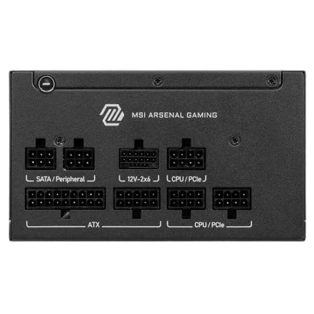 MSI ATX 650W - 80+ Gold - MAG A650GLS PCIE5 Noir, vue 4
