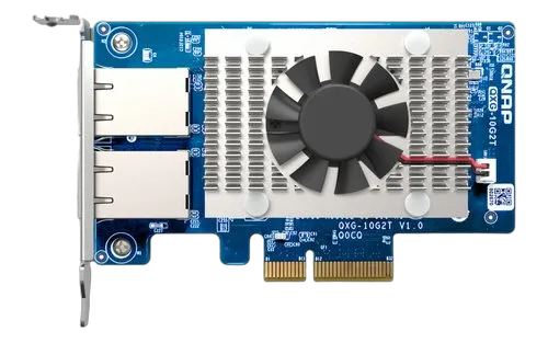 Qnap 2PORT BASET 10GBE NW EXP CARD — vue 3