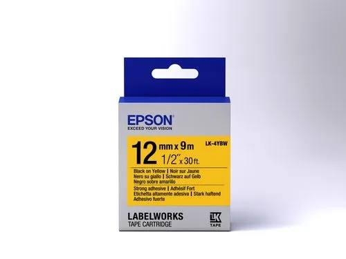 Epson TAPE - LK-4YBW STRNG ADH BLK-/Y — vue 2