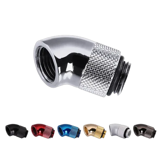 CONSTRUCTEUR Fitting coudé rotatif 45° argent - 14mm — vue 1