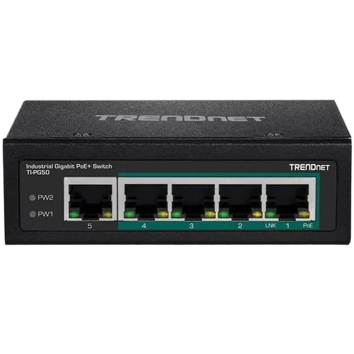 TrendNet 5-PORT INDUSTRIAL GIGABIT POE+ — vue 2