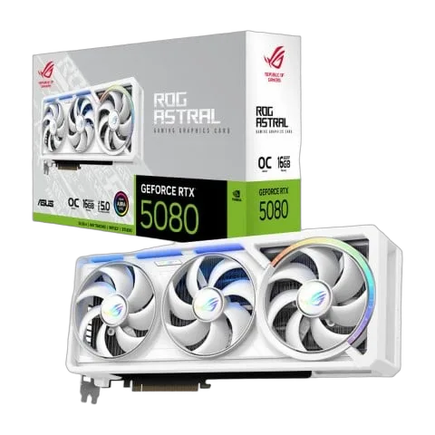 Asus ROG Astral GeForce RTX 5080 16GB OC Edition WHITE — vue 1