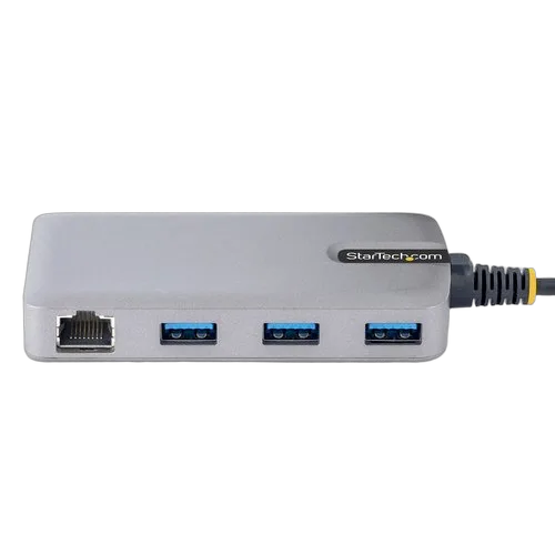 StarTech HUB USB-C  3 PORTS USB-A GBE — vue 3