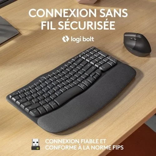 Logitech WAVE KEYS FOR BUSINESS-GRAPHITE — vue 3