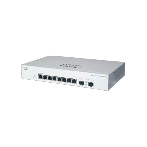 Cisco Bus 220 SmtSwitch 8p GE Ext PS 2x1G SFP — vue 1