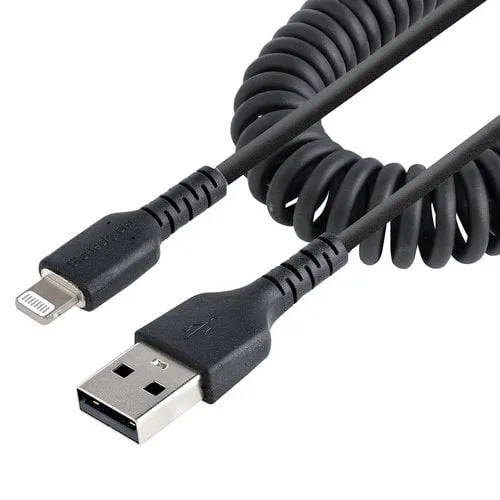 StarTech 1m/3ft USB to Lightning Cable Coiled — vue 1