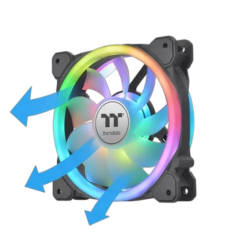 Thermaltake Swafan 12 RGB Premium Edition 3 pack — vue 3