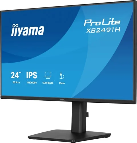 Iiyama Prolite XB2491H-B1 - 23.8" FHD 120Hz IPS 1ms Pivot HDMI Adaptive Sync — vue 4