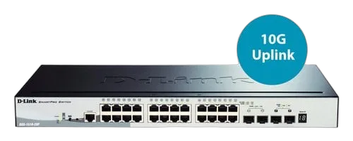 D-Link 28-PORT SMART POE SWITCH — vue 3