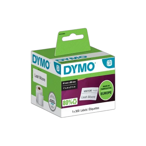 Dymo WHITE NAME BADGE LABELS — vue 1