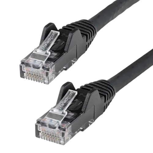 StarTech 50cm LSZH CAT6 Ethernet Cable - Black — vue 1