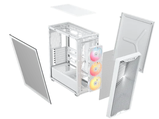 Corsair 3200D RS ARGB White - MT/Sans Alim/ATX — vue 7