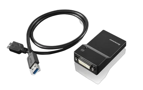 Lenovo Adapter USB 3.0 DVI/VGA — vue 1