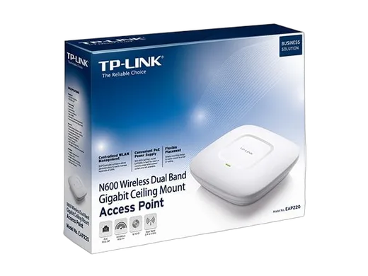 TP-Link EAP220 - Double bande N600 PoE - Blanc — vue 1
